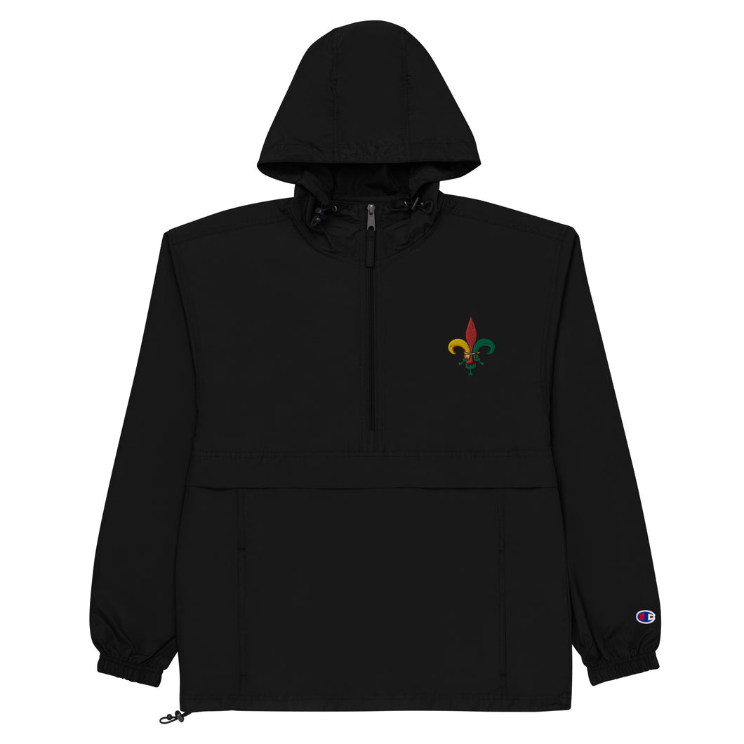 Fleur De Lis Monarch Mosaic Windbreaker
