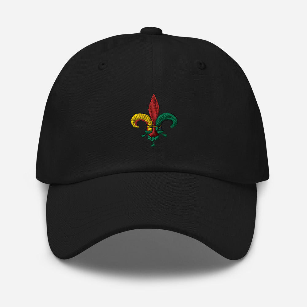 Fleur de Lis Dad Hat - Hot Sauce - Adjustable Strap – Uncle Pizzas®